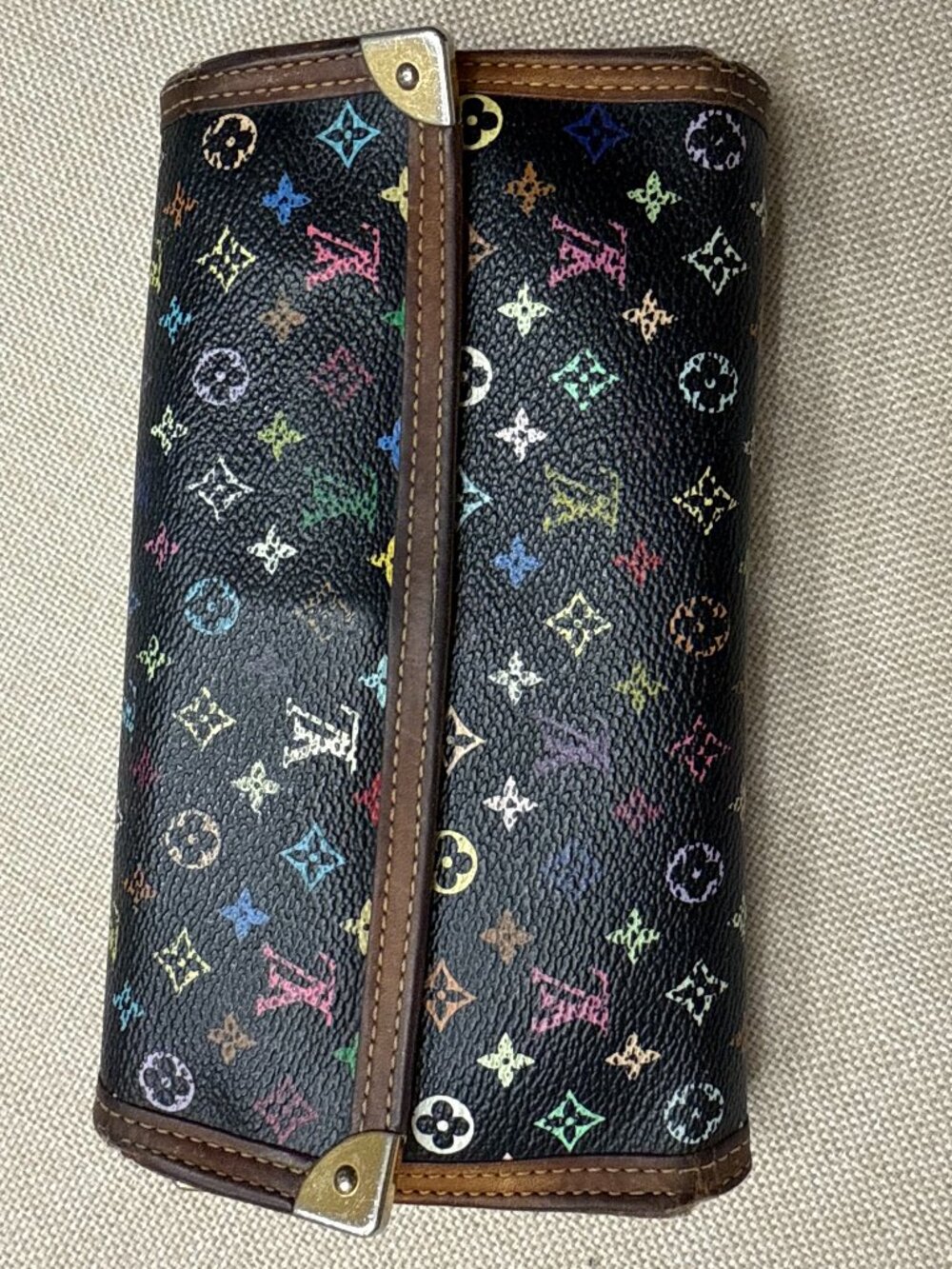 RARE LV Murakami Multicolor Wallet Black | Collector Piece Priced to Sell